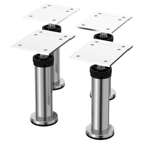 stainless steel cabinet leg|adjustable stainless steel table legs.